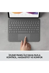 Logitech Folio Touch iPad Air 4. ve 5. Nesil ile Uyumlu Aydınlatmalı Klavyeli Kılıf - İngilizce - 2