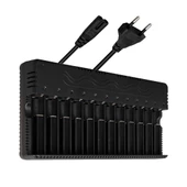 Powermaster Pmr-21526 12 Li 6400 Mah 4.2 Volt Pil Şarj Cihazı 18650 18500 18350 26650 14500 16340 13650 - 1