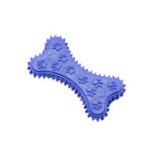 Zampa Pati Desenli Dikenli Plastik Kemik Large 14 x 7 cm - 1