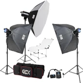 Gdx BM400 3'lü Paraflaş Set + Çekim Masası 60x130cm - 3