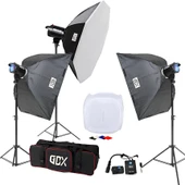 Gdx BM400 3'lü Paraflaş Set + Çekim Çadırı 60x60cm - 4