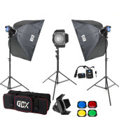 Gdx BM400 3'lü Paraflaş Set + Çekim Çadırı 60x60cm - 3