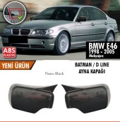 Bmw E46 Batman için Ayna Piano Black 1998-2005 (Makyajsız ) thumbnail 2