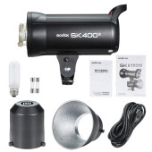 Godox SK400 3'lü Paraflaş Set + Seyyar Fon Perde 3x3 Metre - 4