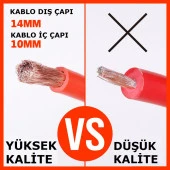 Girist 1000 Amper Kaliteli Akü Takviye Kablosu 2,20 Mt. - 3