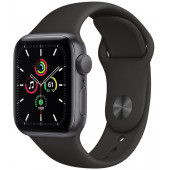 Apple Watch Se Gps, 40MM Uzay Grisi Alüminyum Kasa ve Siyah Spor Kordon MKQ13TU/A - 1