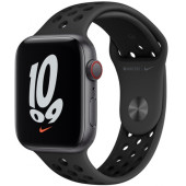 Apple Watch Nike Se Gps + Cellular, 44MM Space Grey Aluminium Case With Anthracite/black Nike Sport Band - MKT73TU/A - 1