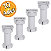 Ayarlanabilir Dolap Mobilya Kanepe Tezgah Yükseltme Yükseltici Ayağı 10 Cm Gri Ayakları (10 ADET) thumbnail 1