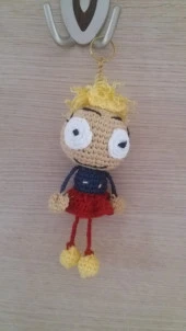 Maskot Minnoşlar Amigurumi Organik Anahtarlık Oyuncak - 3