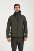 Exuma 2311100 Erkek Haki Yağmur Rüzgar Geçirmez Softshell Mont - 1