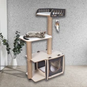 Pati Homes Katlı Yataklı Kedi Tırmalama Oyun Evi - 2