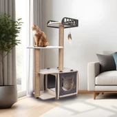 Pati Homes Katlı Yataklı Kedi Tırmalama Oyun Evi - 1