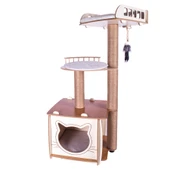 Patihomes XL Lâl Katlı Yataklı Kedi Evi - 2