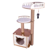 Patihomes XL Lâl Katlı Yataklı Kedi Evi - 1