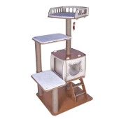 Pati Homes Pro Katlı Kedi Tırmalama Oyun Evi XL Yataklı - Kedi Tırmalaması - 3