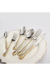 ROYAL MADEMOISELLE Diana 36 Parça Kaşık Çatal Bıçak Takımı - Gold thumbnail 1