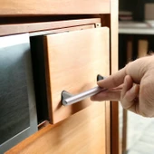 10 Adet Gül Boylu Mobilya Mutfak Dolap Çekmece Dolabı Metal Kulpu Kulbu Kulpları Parlak Krom 128 Mm - 6