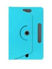 Apple iPad 6. Nesil 9.7" Dönerli Standlı Deri Tablet Kılıfı  Turkuaz - 1