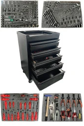 XL SERİ 5 Çekmeceli Alet Dolabı 175 Parça İçi Dolu Full Set Takım Arabası - 1
