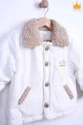Babyhola 1.5 tog Kadife Pamuk Astar Bebek Çocuk Dolgulu Bomber Kaban 13454 - 3