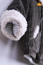 Babyhola 1.5 tog Kadife Pamuk Astar Bebek Çocuk Dolgulu Bomber Kaban 13454 - 12