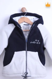 Babyhola 2.5 Tog Kapşonlu Pamuk Astar Bebek Çocuk Polar Kaban 14141 - 2