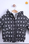 Babyhola 1.5 Tog Kapşonlu Pamuk Astar Bebek Çocuk Polar Kaban 12571 - 11