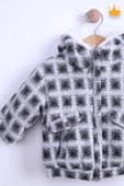 Babyhola 1.5 Tog Kapşonlu Pamuk Astar Bebek Çocuk Polar Kaban 12571 - 3