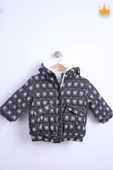 Babyhola 1.5 Tog Kapşonlu Pamuk Astar Bebek Çocuk Polar Kaban 12571 - 8