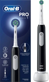 Oral-B Pro Serisi 1 Siyah Elektrikli Diş Fırçası, 1 Diş Fırçası Başlığı - 1