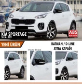 Sportage Batman Yarasa için Ayna Kapağı Sinyalli Piano Black / 2016 - 2021 - 2