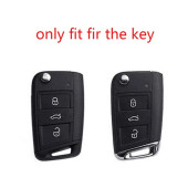 VOLKSWAGEN GOLF POLO T-CROS T-ROC TAIGO TIGUAN CADDY SİLİKON ANAHTAR KILIF (SİYAH) thumbnail 2