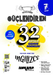 Ankara Yayıncılık 7.Sınıf Güçlendiren 32 Haftalık İngilizce Kazanım Denemeleri - 1