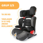 Chicco Oasys 2-3 Fixplus Evo Oto Koltuğu 15-36 Kg JetBlack - 2