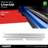 Volkswagen Taigo Krom için İç Kapı Eşiği 4 Parça. 2020 Üzeri thumbnail 1