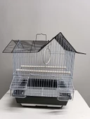 NetX Siyah Kuş Kafesi Çin Evi 30x23x51 Kanarya Muhabbet Kuşu için - 2