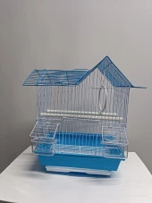 Netx Mavi Kuş Kafesi Çin Evi 30x23x51 Kanarya Muhabbet Kuşu için thumbnail 2