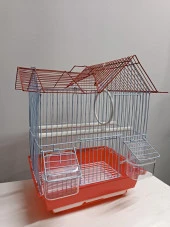 Netx Kırmızı Kuş Kafesi Çin Evi 30x23x51 Kanarya Muhabbet Kuşu için - 2