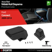 Ford Connect Kol için Dayama Kolçak ABS Vidalı Siyah 2009-2014 A+Kalite thumbnail 1