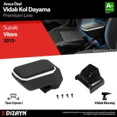 Suzuki Vitara ABS için Vidalı Kol Dayama Kolçak Gri 2015 Üzeri A+Kalite thumbnail 1