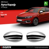 Fiat Egea Hatchback için ABS Krom Ayna Kapağı 2 Parça. 2020 Üzeri - 1