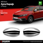 Fiat Egea Cross için ABS Krom Ayna Kapağı 2 Parça. 2020 Üzeri thumbnail 1