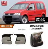 Volkswagen Caddy 2005-2014 için Batman Ayna Kapağı Piano Black thumbnail 2