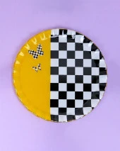 Glore Audra Altın Yaldızlı 6 Kişilik Cam Servis Tabağı Takımı 28093 thumbnail 4