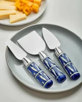 The Mia Corallo Peynir Servis Seti Mavi 3 Parça CRL0007 - 2