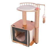 Patihomes Pro Katlı Kedi Tırmalama Oyun Evi - 2