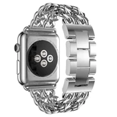 ​​Vendas ​Apple Watch 42mm Zincir halkalı şık parlak metal kordon - 4