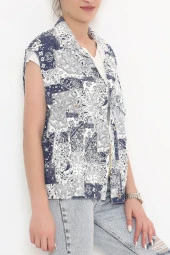 Gabardin Yelek Lacivert - 1349.1367. - 8