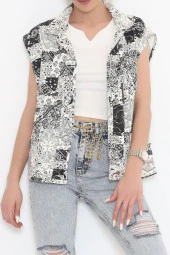 Gabardin Yelek Siyah - 1349.1367. - 6
