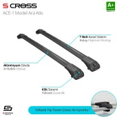 Citroen Nemo 2007 için Üzeri Ace-1 Model Siyah Ara Atkı A+ Kalite thumbnail 1